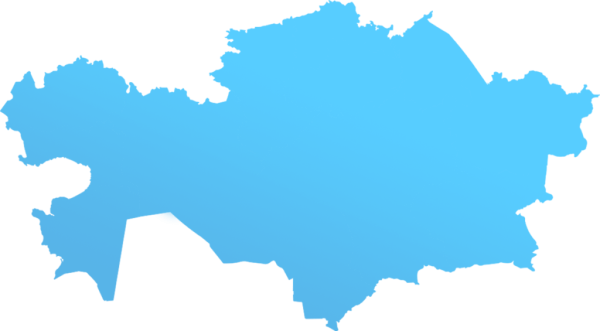 Карта Казахстана вектор
