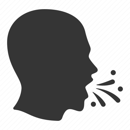 Человек кашляет иконка