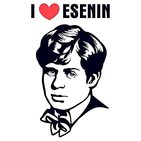 Есенин Сергей портрет вектор