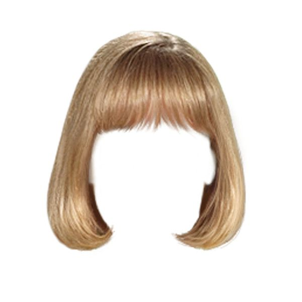 Женские парики на прозрачном фоне