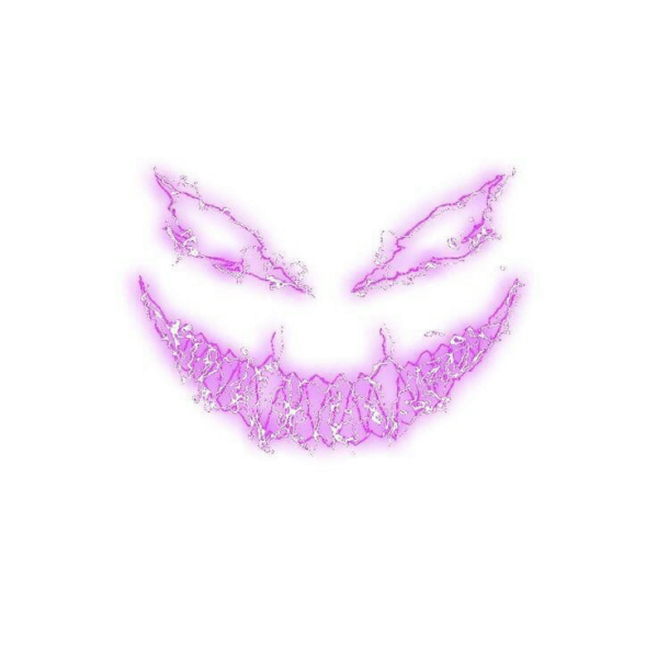 Демоническая улыбка без фона