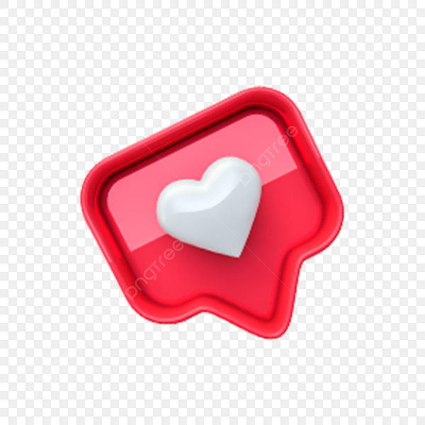 Лайк сердечко 3d