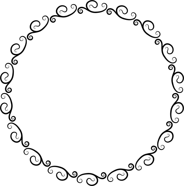 Круглая Узорная рамка