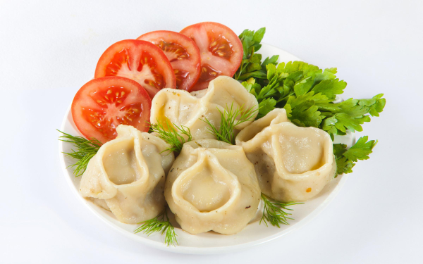 Манты с картошкой