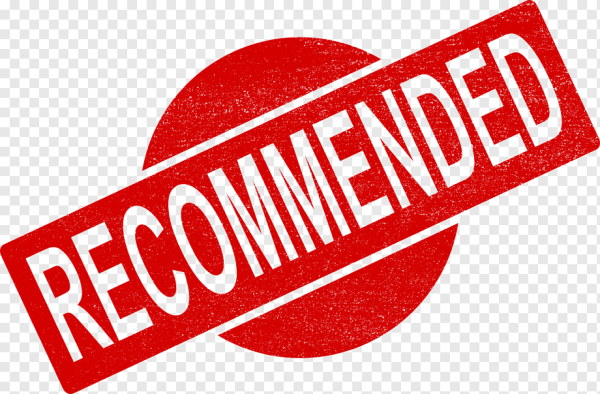 Recommended на прозрачном фоне