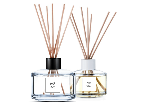 Аромадиффузор с палочками и деревянной крышкой