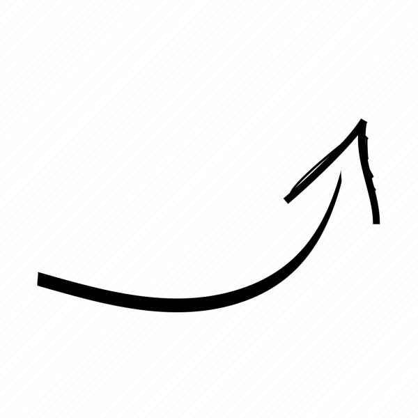 Стрелка рисованная