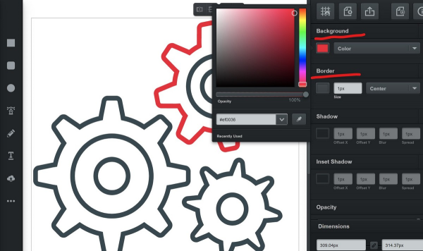 Иконка изменить цвет