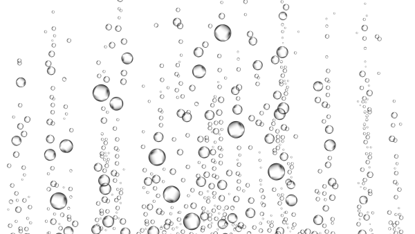 Пузыри воды на белом фоне