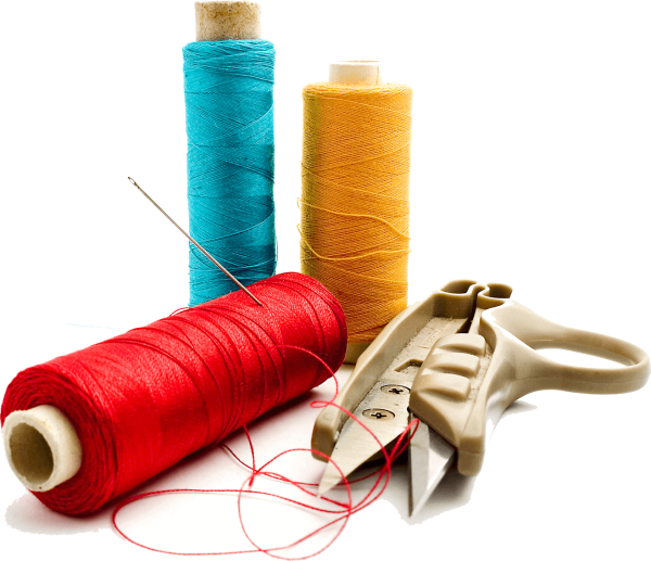 Нитки иголки ножницы