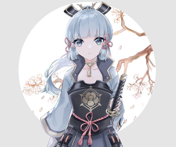 Аяка Геншин арт