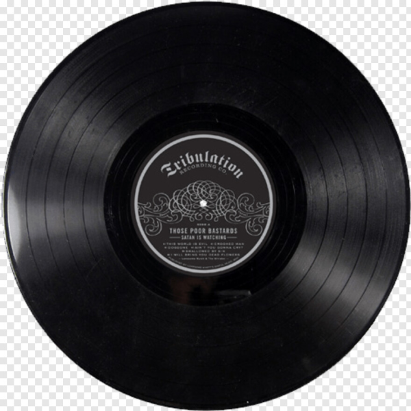 Чёрный виниловый диск