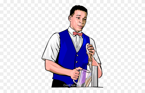 Бармен для презентации