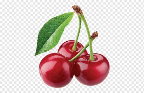 Черешня на белом фоне