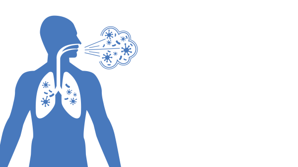 Человек кашляет рисунок