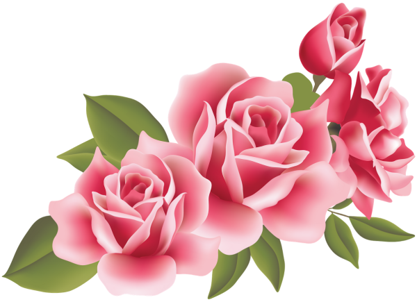 Цветочки на прозрачном фоне