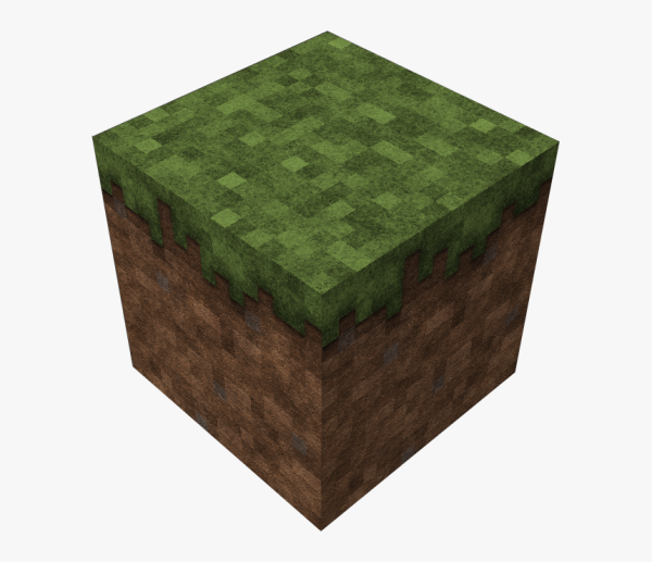 Куб земли майнкрафт сбоку