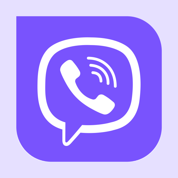 Значок Viber без фона