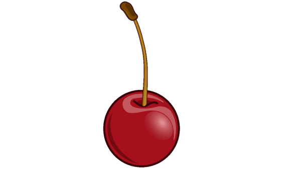 Вишенка на прозрачном фоне