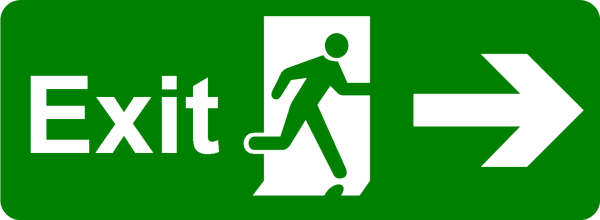 Табличка exit