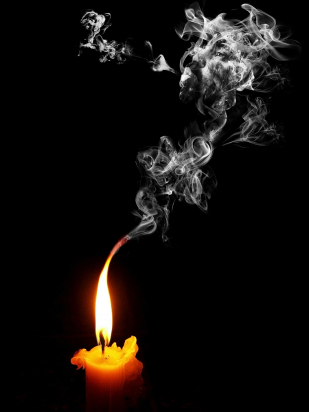 Свечка потухла