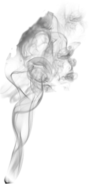 Дымок от сигареты на прозрачном фоне