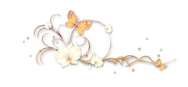 Цветочный узор на прозрачном фоне