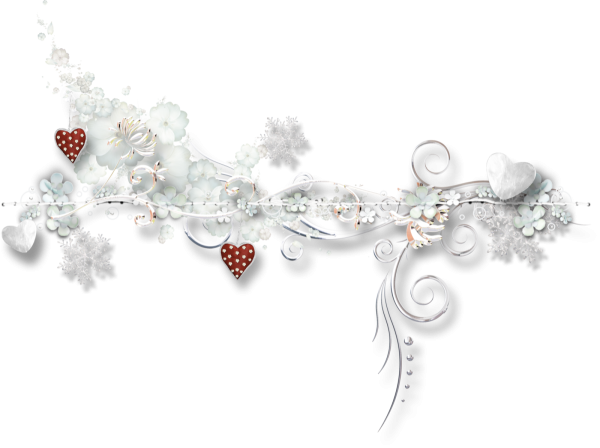 Зимний декор на прозрачном фоне