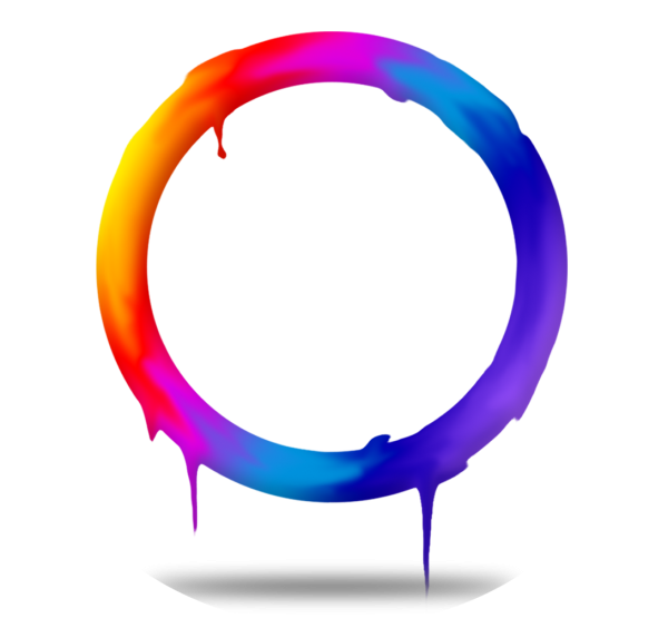 Рамка круглая цветная