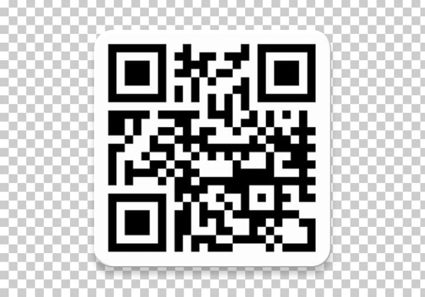 QR код белый