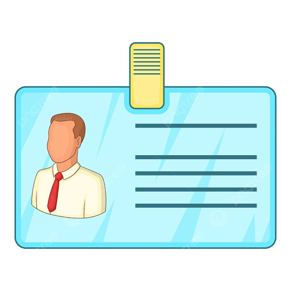 Бейдж на белом фоне