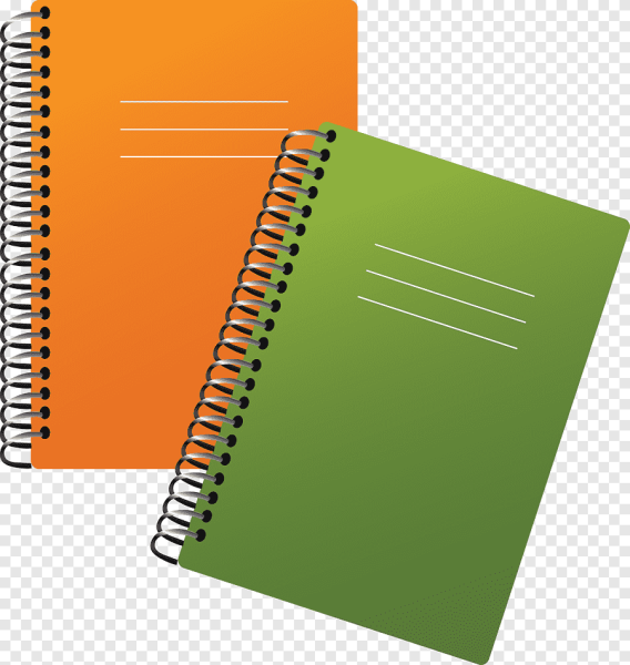 Тетрадь на прозрачном фоне
