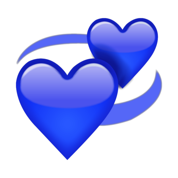 Сердце голубое
