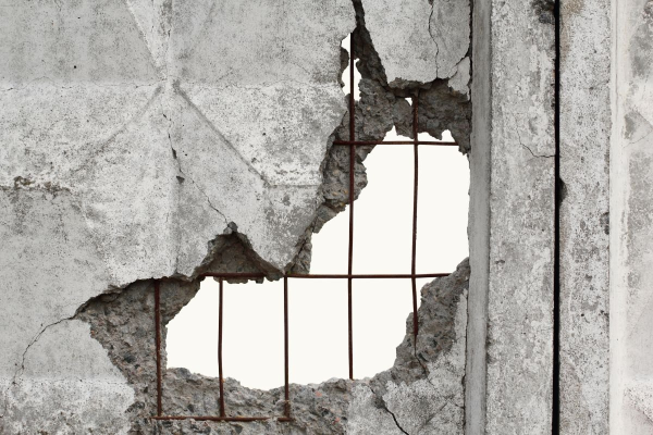 Текстура бетона с трещинами