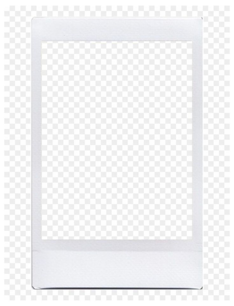 Рамка полароид без фона