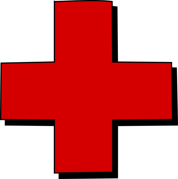 Красный крест svg