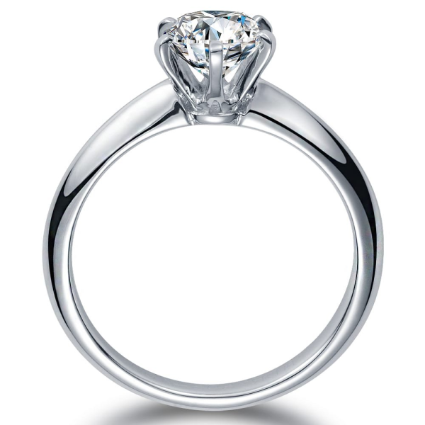 Помолвочное кольцо из золота с бриллиантом (1043)