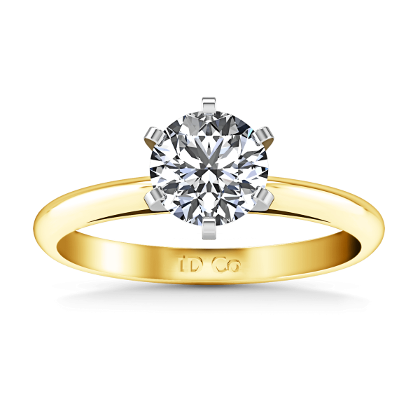 Кольцо с бриллиантом Elite 14k