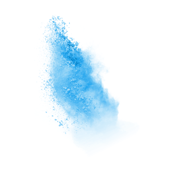 Синий дым на прозрачном фоне