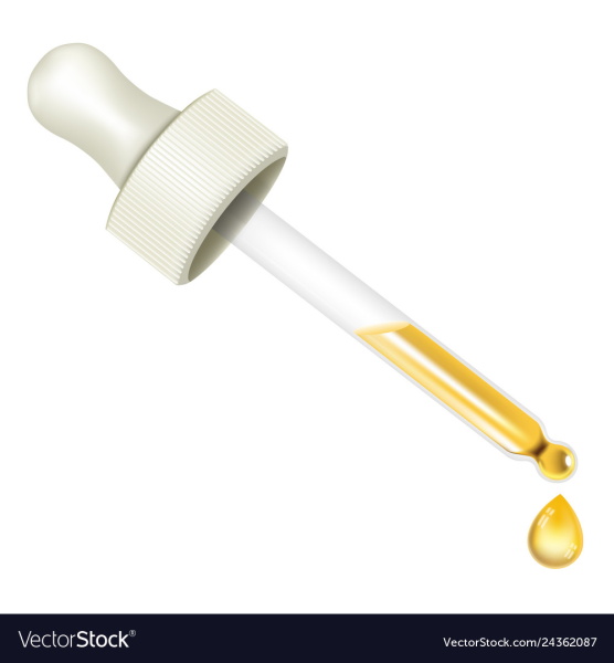 Пипетка с каплей масла