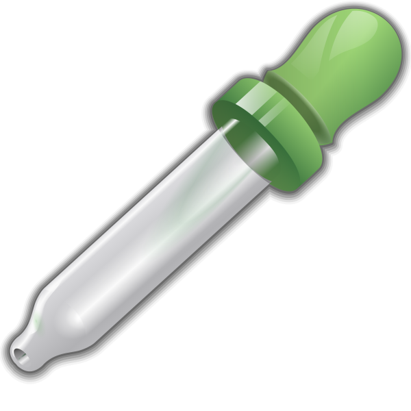 Пипетка на прозрачном фоне