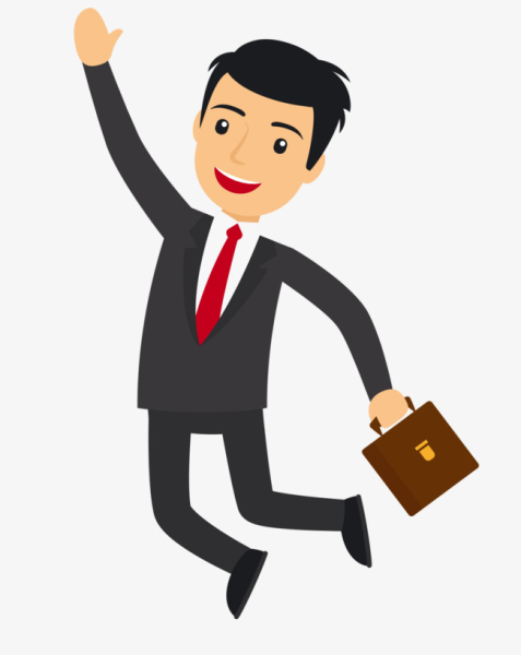 Мультяшный бизнесмен