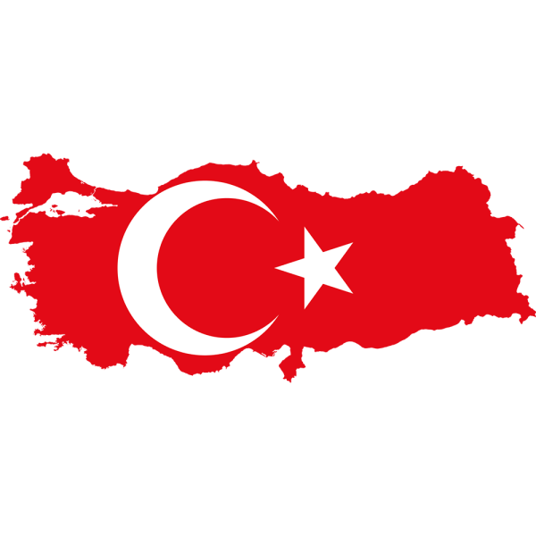 Турция карта флаг