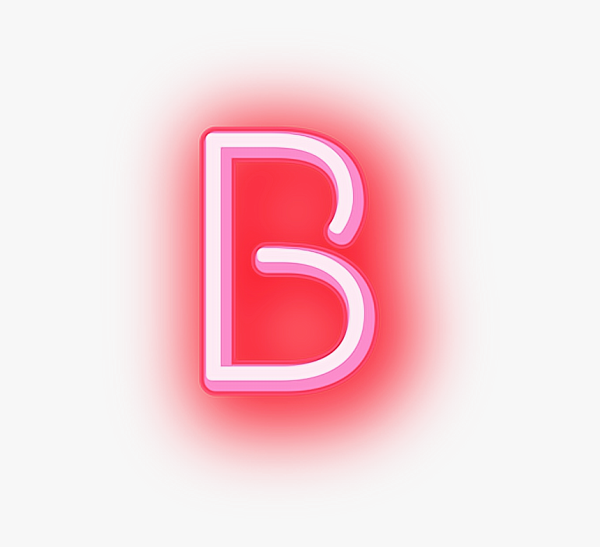 Неоновая буква f