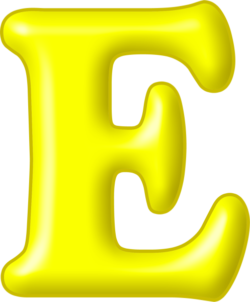 Буква е цветная