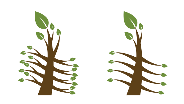 Обрезка деревьев вектор