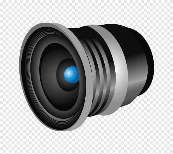 Линза камеры сбоку вектор