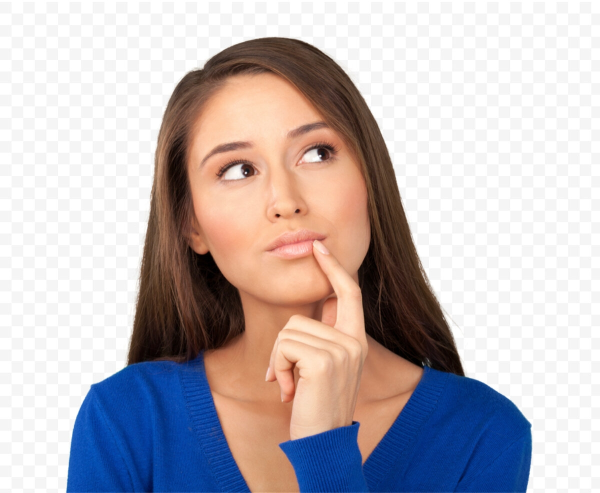 Девушка задумалась