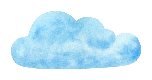 Облака акварель