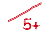 Оценка 5 красной ручкой